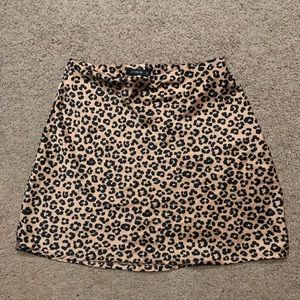 Cotton On Leopard Print Skirt